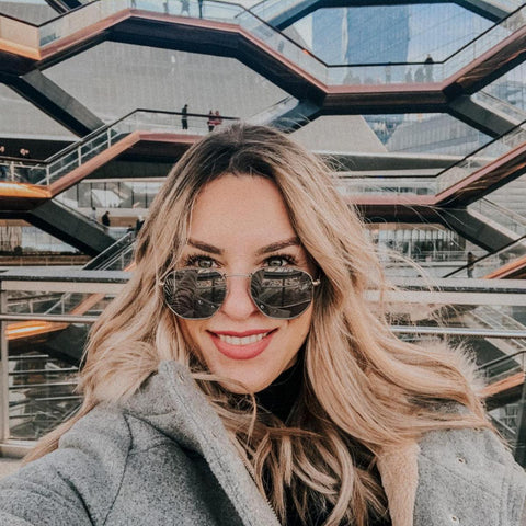 Unisex Hexagon Metal Frame Sunglasses